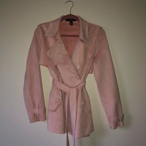 Pink suede jacket